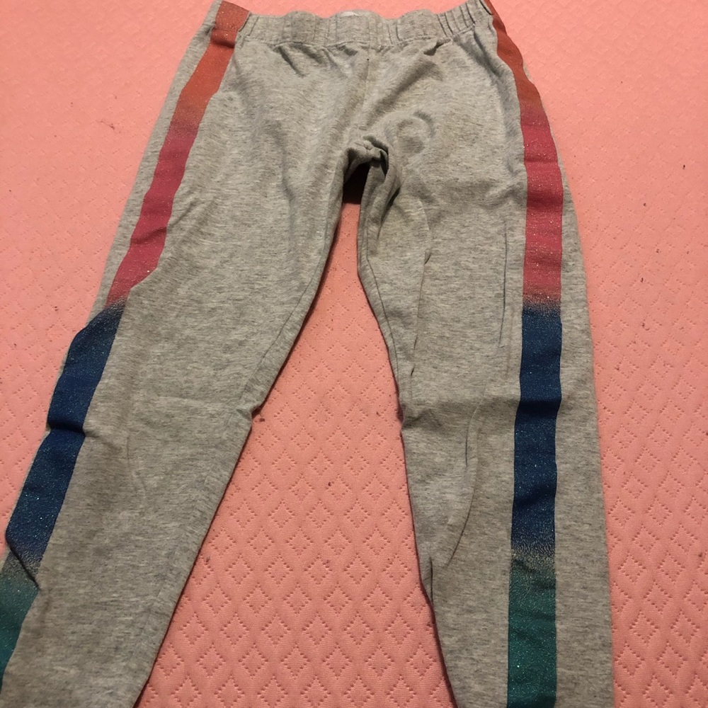 Grey rainbow pants